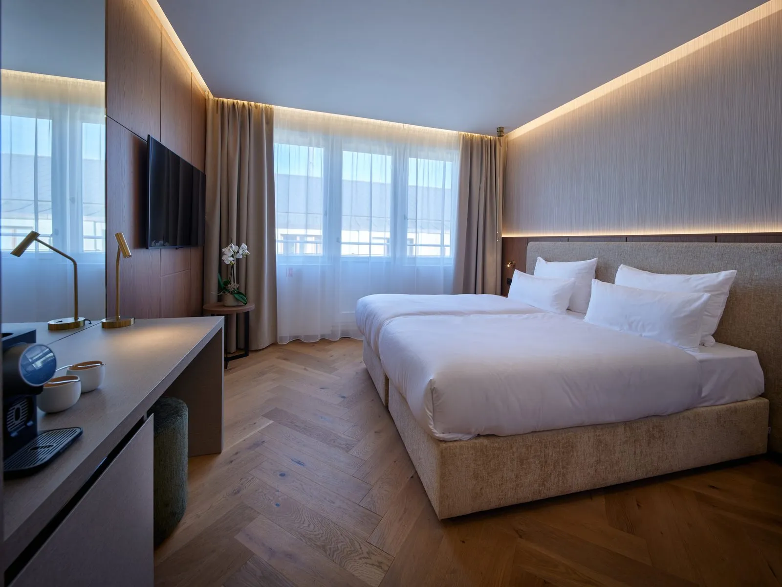 Pokoj s oddělenými lůžky – The Benedict Boutique Hotel